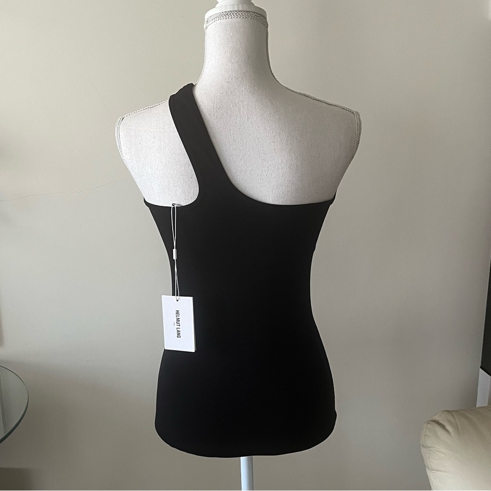 Helmut Lang Black Seamless Jersey Cutout Tank Top Size Medium/Large NWT - Picture 14 of 15